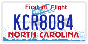 KCR8084  license plate in NC