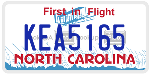 KEA5165  license plate in NC