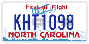 KHT1098  license plate in NC