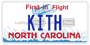 KITH  license plate in NC