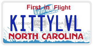 KITTYLVL license plate in North Carolina