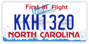 KKH1320  license plate in NC