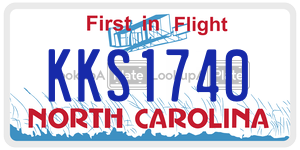 KKS1740 license plate in North Carolina