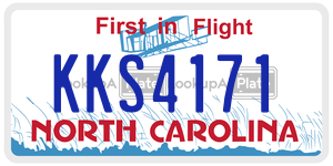 KKS4171  license plate in NC