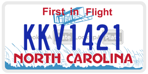 KKV1421 license plate in North Carolina