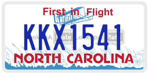 KKX1541  license plate in NC