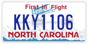 KKY1106  license plate in NC