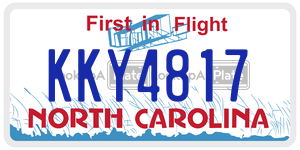 KKY4817 license plate in North Carolina