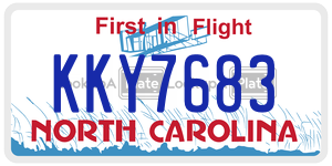 KKY7683 license plate in North Carolina