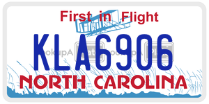 KLA6906  license plate in NC