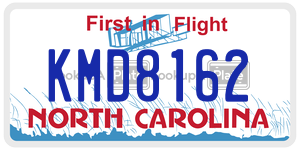 KMD8162 license plate in North Carolina