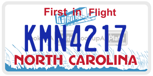 KMN4217  license plate in NC