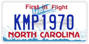 KMP1970  license plate in NC