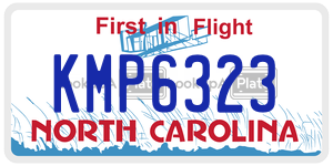 KMP6323  license plate in NC