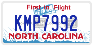 KMP7992 license plate in North Carolina