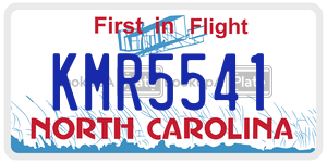 KMR5541 license plate in North Carolina