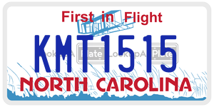 KMT1515 license plate in North Carolina
