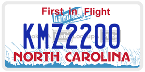 KMZ2200 license plate in North Carolina