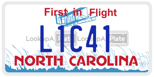 L1C41 license plate in North Carolina