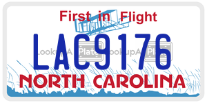LAC9176  license plate in NC