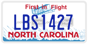 LBS1427  license plate in NC