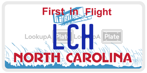 LCH license plate in North Carolina