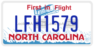 LFH1579 license plate in North Carolina