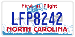 LFP8242  license plate in NC