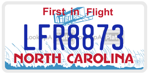 LFR8873  license plate in NC