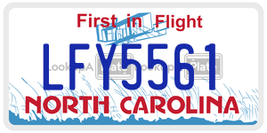 LFY5561  license plate in NC