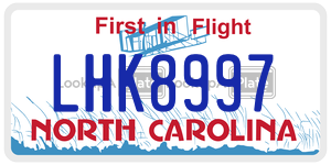 LHK8997 license plate in North Carolina