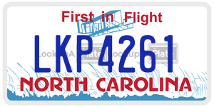 LKP4261  license plate in NC