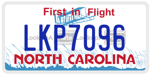 LKP7096  license plate in NC