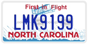 LMK9199  license plate in NC