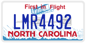 LMR4492  license plate in NC