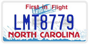 LMT8779  license plate in NC
