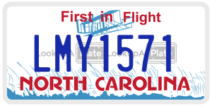 LMY1571  license plate in NC