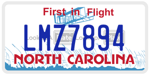 LMZ7894  license plate in NC