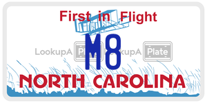 M8  license plate in NC