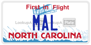 MAL  license plate in NC