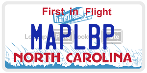 MAPLBP  license plate in NC