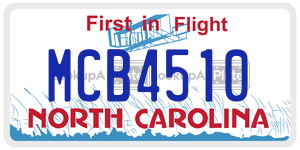 MCB4510  license plate in NC