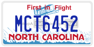 MCT6452  license plate in NC