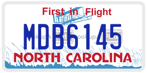MDB6145  license plate in NC