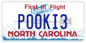 P00KI3 license plate in North Carolina