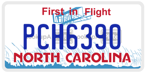 PCH6390  license plate in NC