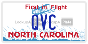 QVC license plate in North Carolina