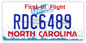 RDC6489  license plate in NC