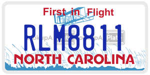 RLM8811  license plate in NC