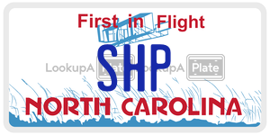 SHP  license plate in NC